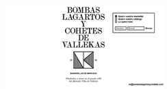 Desktop Screenshot of bombaslagartosycohetes.com