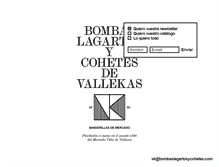 Tablet Screenshot of bombaslagartosycohetes.com